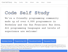 Tablet Screenshot of codeselfstudy.com